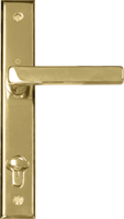 Contemporary Brass handle for swinging doors